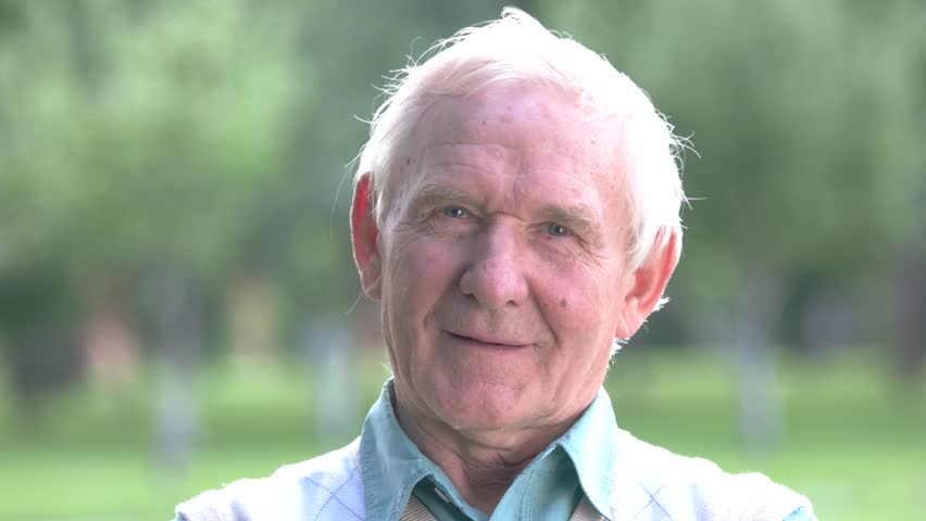 Video Stock A Tema Senior Man Winking Old Male 100 Royalty Free