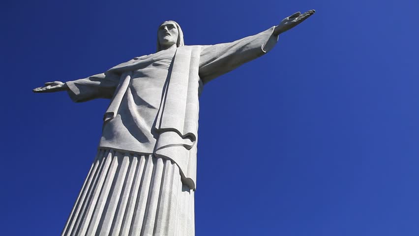 Christ The Redeemer Statue On Stock Footage Video 100 Royalty Free