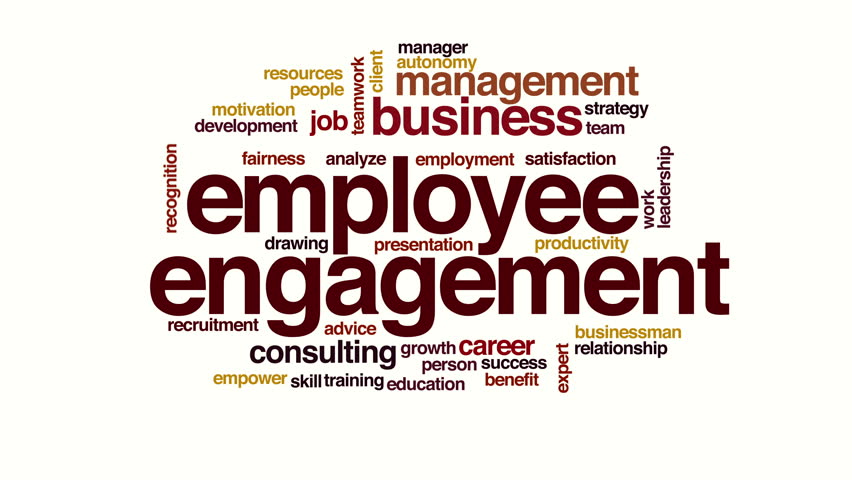 Employee Engagement Animated Word Cloud. Stock Footage Video 20987419