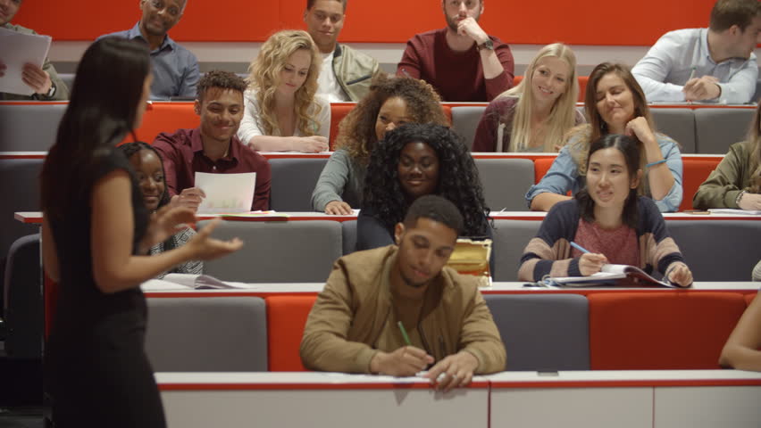 The students the lecture yesterday. The students the lecture yesterday