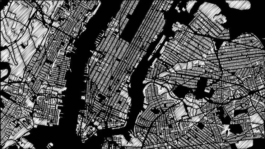 Manhattan Map Stock Footage Video | Shutterstock