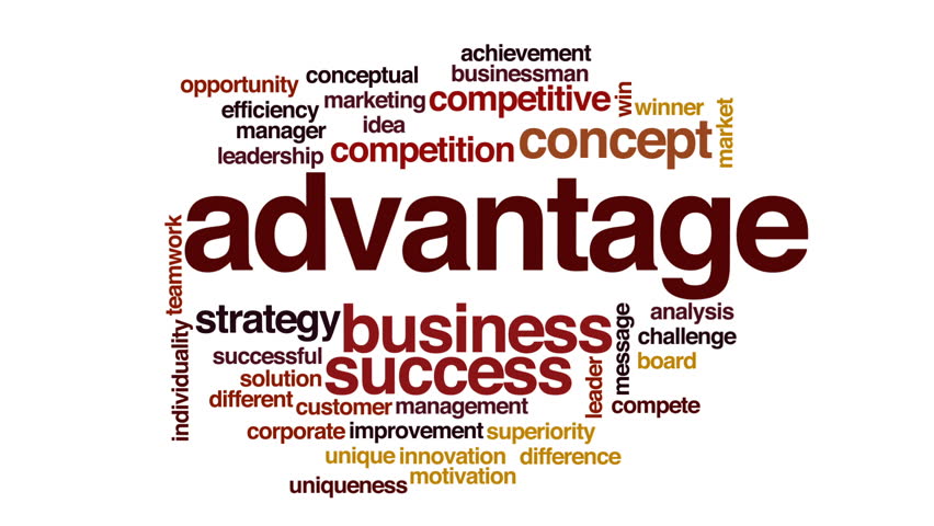 Advantage Animated Word Cloud. Stock Footage Video 21526903 