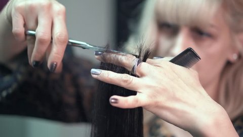 Barber With Dark Hair And Stock Footage Video 100 Royalty Free