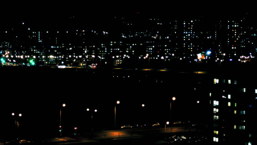 city lights landscape