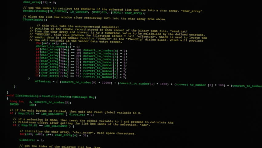Codes In Computer At Green Background Stock Footage Video 22480273 | Shutterstock