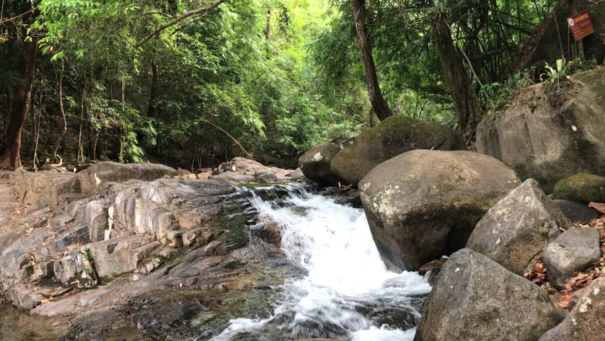 Spring Of Clear, Cold Water, Gushing Mountain Stock Footage Video ...