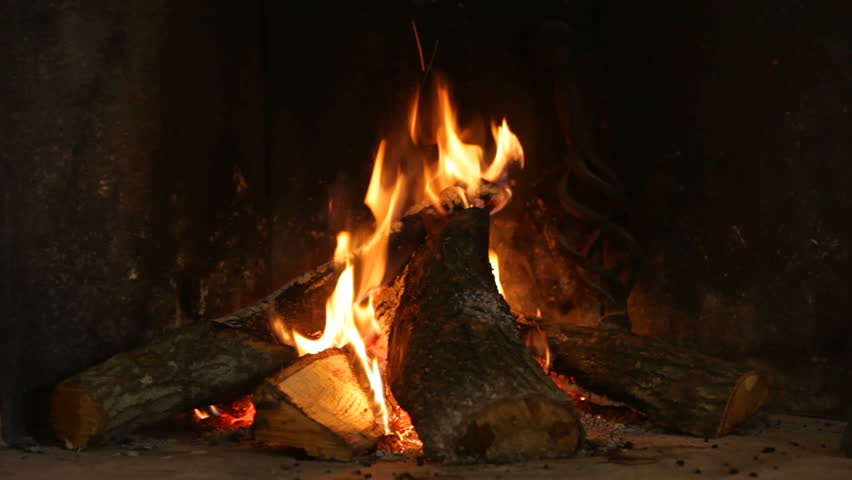 A Warm Fire In A Stock Footage Video 100 Royalty Free