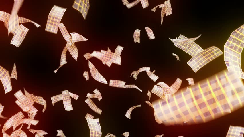 Денежный футаж. Деньги падают. Деньги на зеленом фоне. Деньги фон. Летающие доллары.