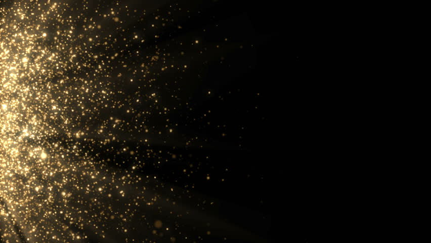 Particles Gold Glitter Award Dust Stock Footage Video (100% Royalty