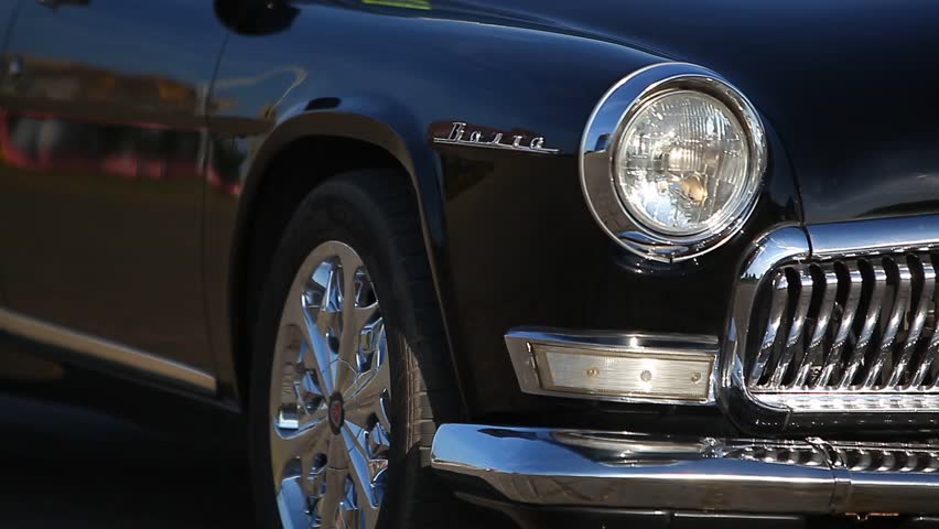 Tuning Sovetic Car Gaz Volga Stockvideos Filmmaterial 100