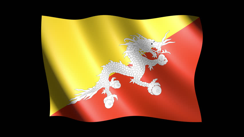 Flag Of Bhutan Animation Loop Stock Footage Video 4939997 | Shutterstock