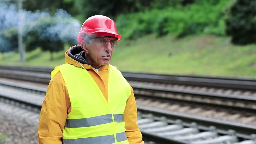 Hard Hat Stands Stock Footage Video 