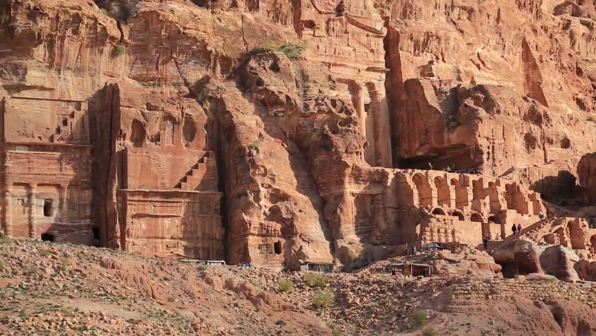 Петра видео. Royal Tombs Petra. Old Village, Petra.