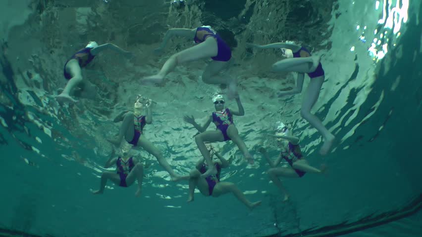 Synchronized Swimming Stock Footage Video | Shutterstock