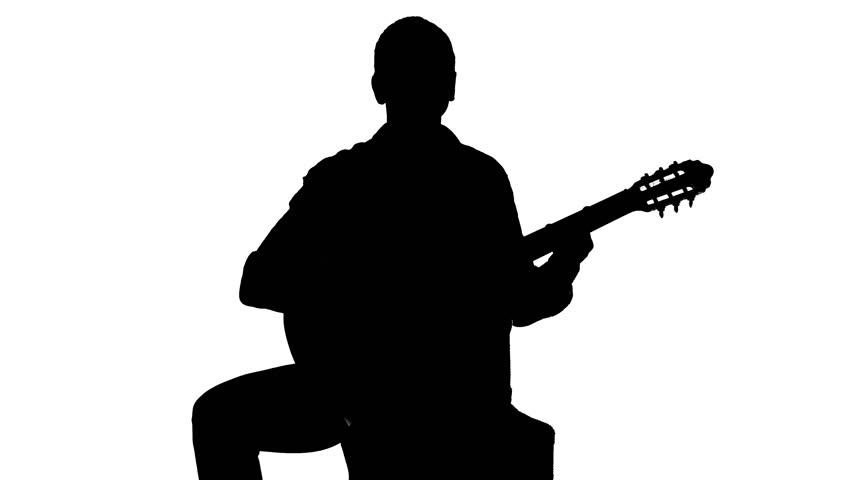 Guitar Player Silhouette Stock Footage Video | Shutterstock