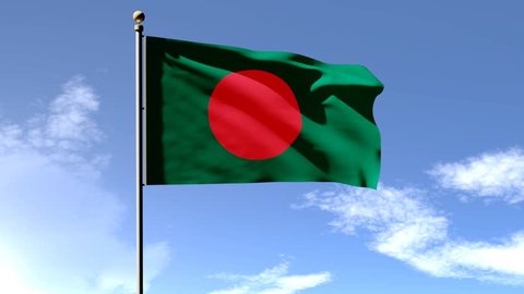 Bangladesh Flag 3d Animation Green Screen Stock Footage Video (100%  Royalty-free) 25952198 | Shutterstock