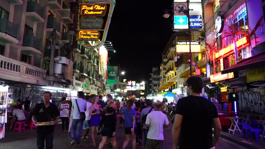 PATTAYA CITY, THAILAND : Walking Street District In Pattaya City In ...