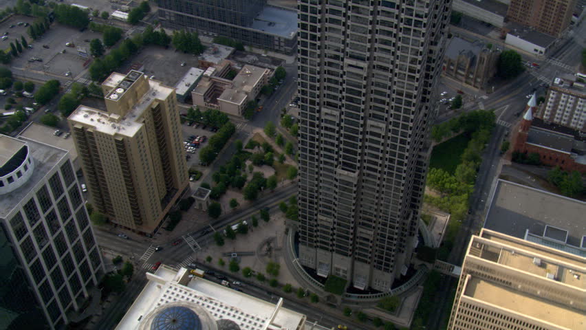 Orbiting Suntrust Bank Building In Atlanta Georgia Shot In 2007