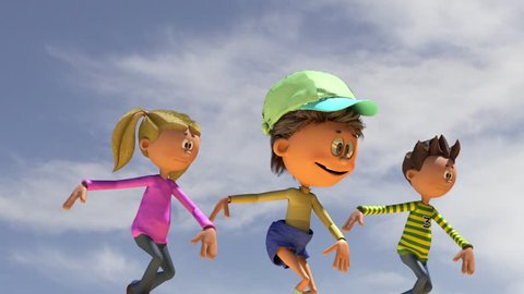 Animated Cartoon Children Running On Bright Stock Footage Video (100% Royalty-free) 27252178 | Shutterstock Animated Cartoon Children Running On Bright Stock Footage Video (100% Royalty-free) 27252178 | Shutterstock