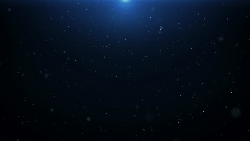 Cosmic Background. Cosmic Space With Flying Cosmic Particles, Blue Star ...