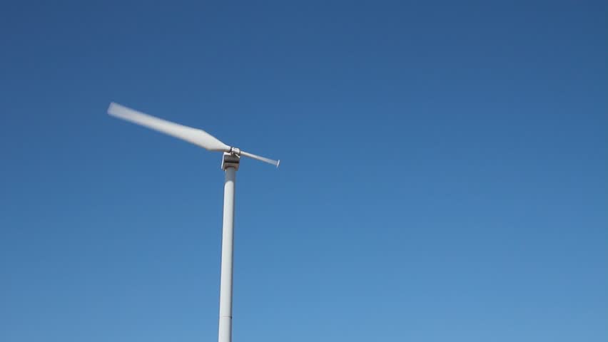 Single Blade Wind Turbine in Stock Footage Video (100% Royalty-free ...