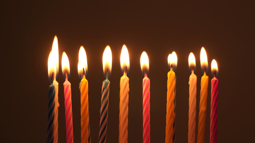 Burning Birthday Candles. Stock Footage Video 2993941 | Shutterstock
