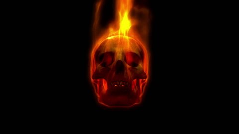Skull On Fire 3d Animation Stock Footage Video (100% Royalty-free) 2843728  | Shutterstock