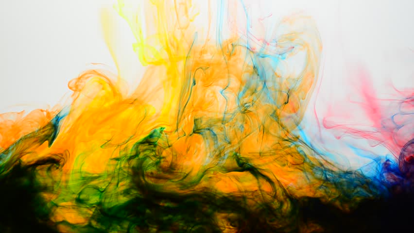 Abstract Colorful Paint Ink Explode Diffusion Psychedelic Blast ...