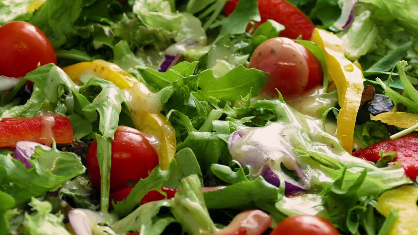 Salad with lettuce and dressing image - Free stock photo - Public ...