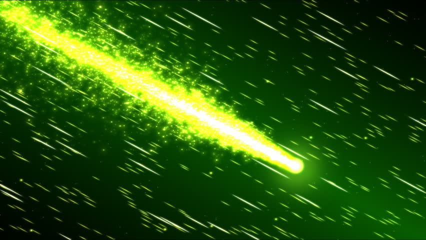 green-shooting-stars-fly-across-the-screen-against-a-black-background