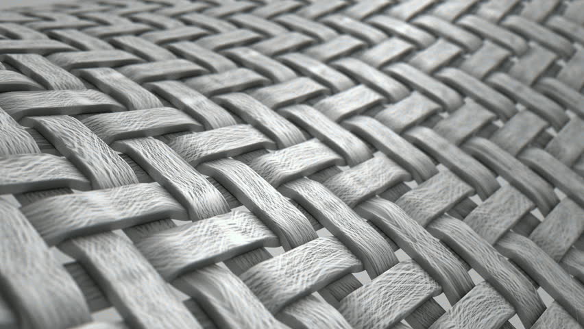 A Close Microscopic Pan Render Of A Simple Woven Fabric On ...
