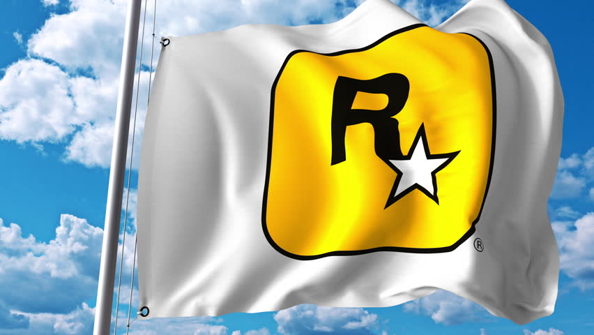 Waving Flag with Rockstar Games Stock Footage Video (100% Royalty-free ...