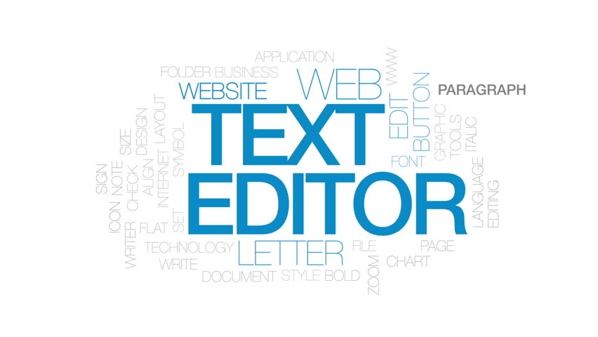 Text Editor Animated Word Cloud, Stockbeeldmateriaal en -video's (100%