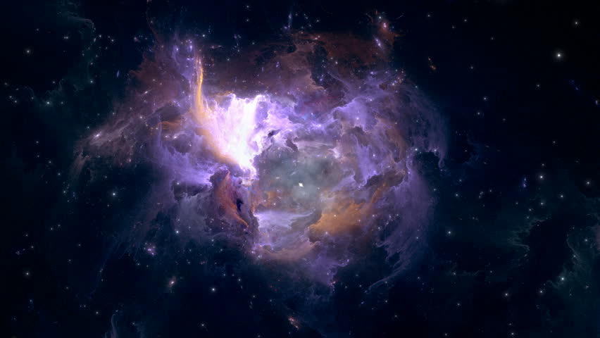 Flying Through Nebula And Star Fields In Deep Space Stock Footage Video ...