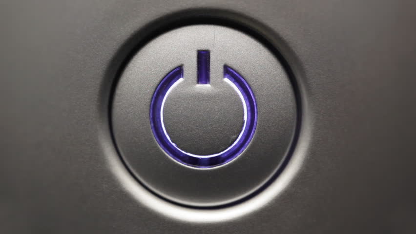 Press Power Button. Male Index Finger Turning On A Power Button. Stock ...