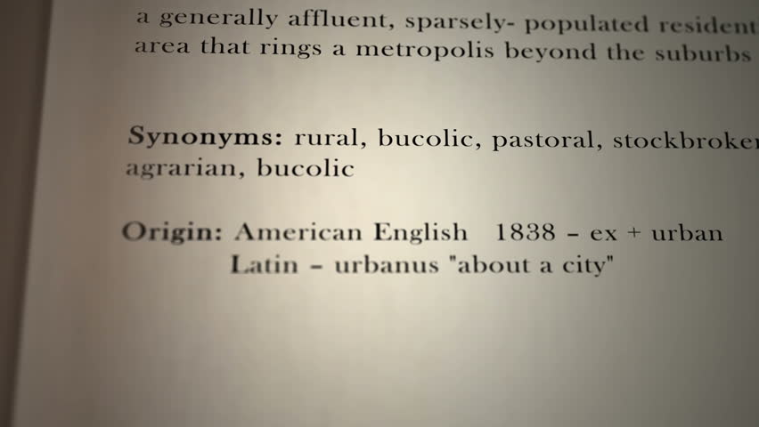 Header of exurban
