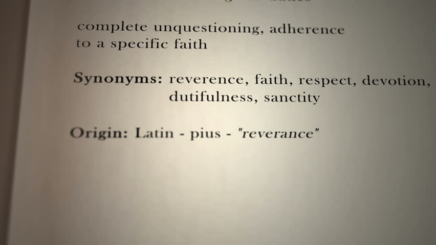 Header of piety
