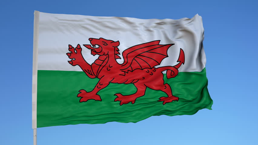 Flag Royal Wales Animation Loop Stock Footage Video 4953488 | Shutterstock