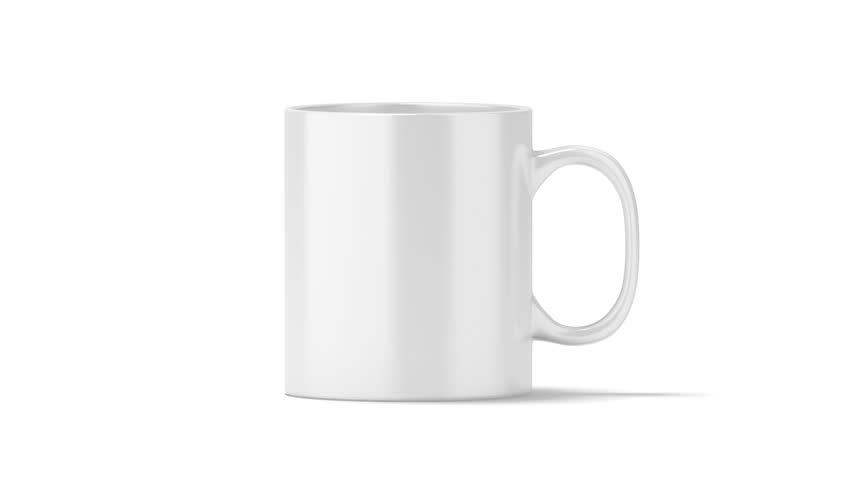 Download Blank Magic Mug Mockup, Black And White Color, Filling Up With Hot Boiling Water, 3d Rendering ...