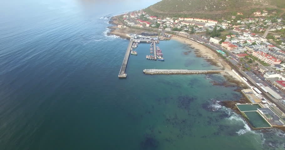 Kalk Bay Harbor landscape in Cape Town, South Africa image - Free stock