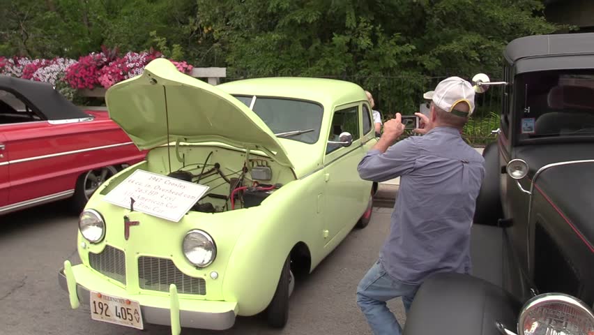 Examining A 1947 Crosley Mini Car Stock Footage Video 100 Examining A 1947 Crosley Mini Car At The Tinley Park Clic Show In Illinois Aug 29 2017 2 Clips With Audio