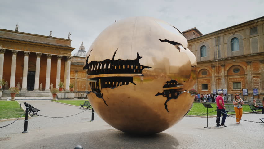 VATICAN - JUNE 9: The Sphere Within A Sphere, A Bronze Sculpture By ...
