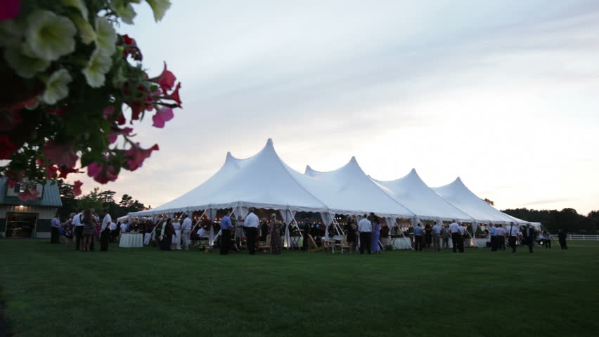 A Tent Hosting A Wedding Stock Footage Video 100 Royalty Free