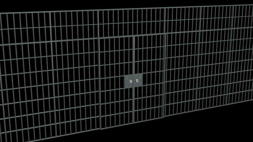 Prison Bars With Doors Animation Stock Footage Video 100