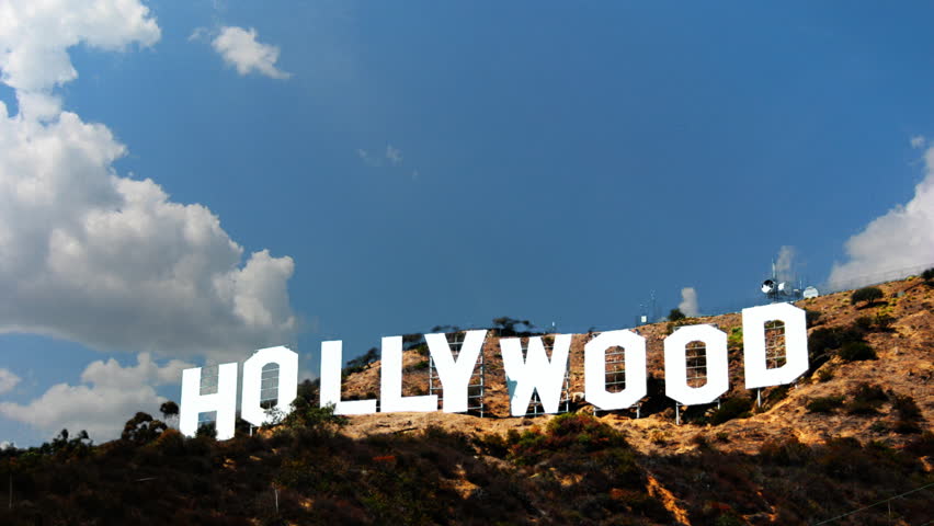 LOS ANGELES - JAN 2012: The world famous Hollywood sign in Los Angeles,