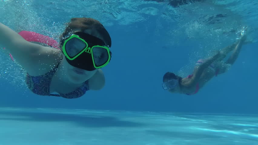 Teen Boys Swimming Underwater In Pool Stock Footage Video 9247004