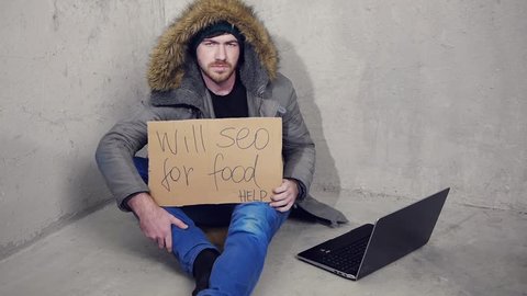 Homeless Man Sitting On The Stock Footage Video 100 Royalty Free Shutterstock