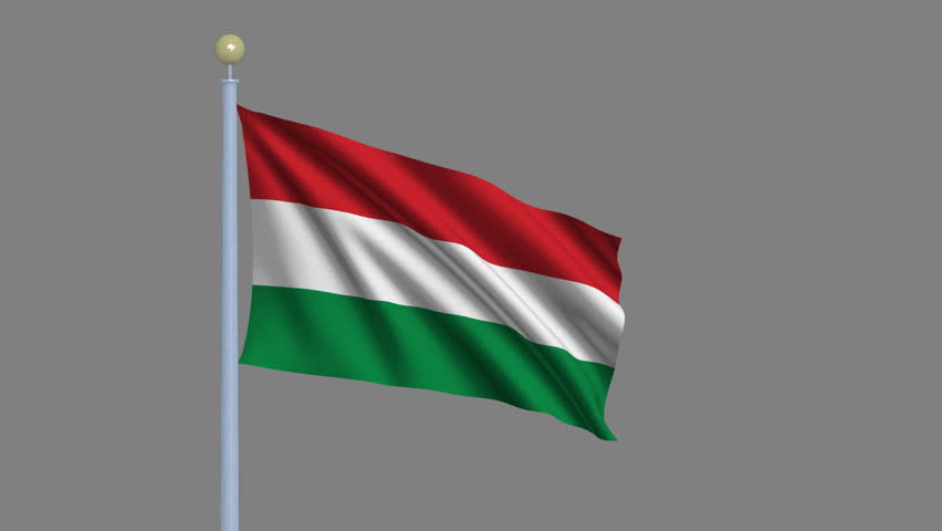 Flag Of Bulgaria Waving In The Wind With Flagpole - With ...