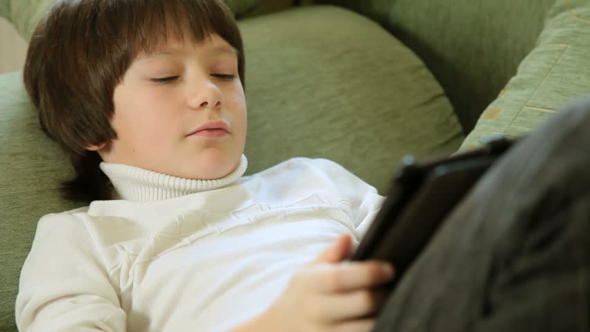 Child Using a Touch Screen Stock Footage Video (100% Royalty-free ...