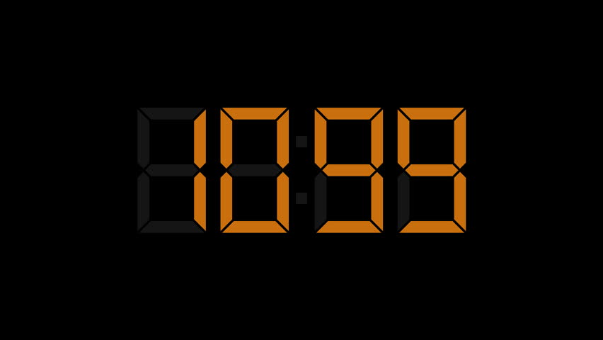 Lcd Digital Clock Countdown 10 0 Graphic Animation On Background With Lcd Digital Clock Countdown 10 0 Graphic Animation On Background With